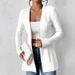 2025 European And American New Korean Fashion Elegant V-neck Single Button Solid Color Long Sleeve Blazer_ecoleips.com