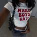 Women's Clothing Women's Street Print Short T-Shirt Tops Style Casual Fashion Summer Top For Formal & Casual For Women_ecoleips.com