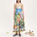 Women's Clothing INS New Cotton And Linen Printed Suspenders Sunflower Skirt Holiday Style Dress_ecoleips.com