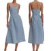 Women's Strapless Solid Color Denim Suspender Dress Sleeveless Summer New Arrival Sexy_ecoleips.com