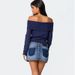 2025 European And American Cross Border Spring New Knitted Tops For Women Solid Color Off Shoulder Long Sleeved Pullover Sweater For Women_ecoleips.com