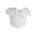 Sweet White Petal Trimmed Strapless French Retro Ruffled Top For Women Slimming Outer And Inner Wear_ecoleips.com