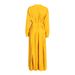 Women's Clothing casual simple dress autumn fashion long sleeve pleated lace loose large size long skirt _ecoleips.com