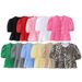 2025 Spring New Women's Fashion Leopard Print Short Sleeve Shirt_ecoleips.com