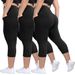 Women's Clothing Hot Selling Pocket Seven Point Large Size Yoga Pants Seven Point Pants Milk Silk High Waist Sports Leggings_ecoleips.com