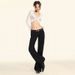 Women's Clothing Low Waist Wide Leg Flared Pants Slim All Match Flared Pants Trend_ecoleips.com