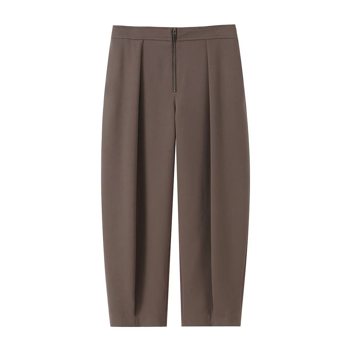 Women's Power Suit Set With Shoulder Pads & Double Breasted Blazer - Slim Fit Zipper Tapered Pants For Business Professional Attire_ecoleips.com