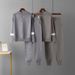 Women's European American Style Casual Pants Suit Long Sleeved Sweater Two-Piece Set_ecoleips.com