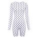 Slimming Bodysuit European American Style Sexy Design Moon Shape Printed Jumpsuit Romper for Women_ecoleips.com