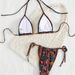 Women's Digital Printed Tie-Up Halter Neck Bikini Two-Piece Swimsuit European American Style Cross Border Foreign Trade New 2026_ecoleips.com