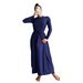 Muslim Swimsuit Ladies Long Sleeve Swimwear Beach Dress Anti-Light Large Swing Skirt Suitable For Swimming And Water Sports_ecoleips.com
