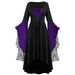 Women's Lace Dress for Halloween European And American Role Playing Hot Selling Cross Border E-commerce Best Selling Color Added Item_ecoleips.com