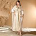 New Women's Clothing Abaya Elegant Diamond Two-Piece Dress_ecoleips.com