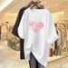 Women's American Retro Style Short Sleeved T-Shirt Round Neck Top Loose Fit Plus Size Summer_ecoleips.com