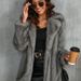 Luxury Faux Fur Collar Coat For Women - Winter Trench Jacket With Detachable Hood (White, Raccoon Brown, Dark Grey, Leopard Print)_ecoleips.com