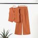 Men's Casual Cotton-Linen Vest & Pants Set – Patchwork Two-Piece Outfit (Khaki/Orange/Army Green/White/Black, Breathable & Lightweight Summer Suit)_ecoleips.com