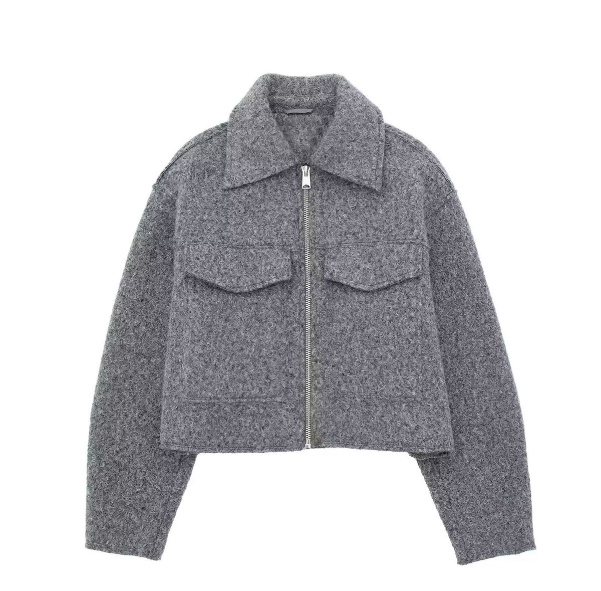 Women's Clothing Jackets Tweed Short Jacket Street Fashion Spring Autumn Outerwear_ecoleips.com