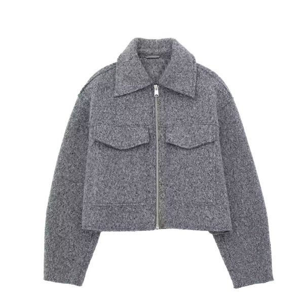 Women's Clothing Jackets Tweed Short Jacket Street Fashion Spring Autumn Outerwear_ecoleips.com