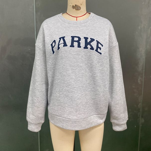 Ruixiu Printed Sweatshirt Women's Clothing 2025 Autumn Winter Round Neck Pullover Long Sleeve Outerwear_ecoleips.com