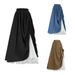 Vintage High Waist A-Line Midi Skirt Lace-Trimmed Flared Hem plus Size Women's Bottoms M-4XL Size Freedom Color Poetry_ecoleips.com