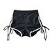 Women's Clothing Ins Contrast Color Hemming High Waist Shorts Summer Tight Hip Lifting Drawstring Hot Pants_ecoleips.com