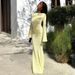 Women's Clothing Autumn New Products Backless Straps Long Sleeved A Line Dress For Women_ecoleips.com