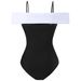 Women's Clothing Retro One-piece Swimsuit Suit With Gauze Skirt_ecoleips.com