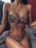 Bikini Polka Dot Print Sexy Bikini Split Swimsuit_ecoleips.com