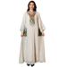 Verve AB053jalabiya Dubai Beaded Sequin Embroidered Robe Ramadan Muslim Women's Clothing_ecoleips.com