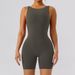 Women's Clothing Back Yoga Jumpsuit Tight Sports Fitness Hip Lifting Jumpsuit Yoga Shorts_ecoleips.com