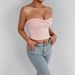European And American Summer Sexy High-End Pure Desire Bustier Women's New Arrival Push-Up Body-Concealing Wrap Top With Belly Button Cutout_ecoleips.com