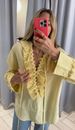 Fashion V-neck Tie Ruffle Pleated Top And Skirt Set For Women 2025 New Style_ecoleips.com