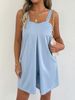 Summer Women's Loose Fashion Solid Color Suspender Jumpsuit/Overall_ecoleips.com