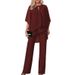 Women's Solid Color Casual Suit Loose Fit Fashion Hot Selling New_ecoleips.com