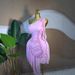 Sweet Elegant Off-Shoulder Ruffled Short Dress European American Style Irregular Pleats Women's Clothing Available Now_ecoleips.com