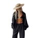 Women's Loose Long Sleeved Shirt And Trousers Suit Casual Style Spring Summer Outfit_ecoleips.com