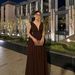 Women's Clothing Chiffon Pleated Backless Dress Autumn/Winter New Middle East Party Wear_ecoleips.com
