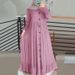 Women's Cotton And Linen Art Retro Casual Loose Large Size Round Neck Ruffle Dress_ecoleips.com