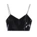 women's clothing black plaid chain jeans for women spring design high waist slim straight wide leg pants_ecoleips.com