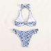 Women's Sexy Floral Bikini Set - High Waist Split Swimsuit For Beach & Pool_ecoleips.com