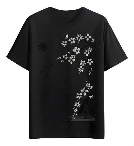 Women's T-Shirts Tshirt Muscle Freaks Cherry Blossoms Zen Style Art_ecoleips.com