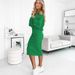 New Spring Autumn Two-Piece European And American Women's Clothing Vest Dress V-Neck Sweatshirt Knitted Sweater_ecoleips.com