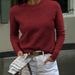 DiYun European And American Casual Style Knitted Long-Sleeve Sweater Women's Clothing 2025 Autumn/Winter_ecoleips.com