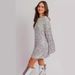 2025 Spring/Summer New Women's Fashion Mid-Length Asymmetrical Shoulder Sequin Dress Gown_ecoleips.com