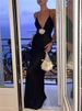TARUXY Flower Deep V-Neck Maxi Dress For Women Sheer Sleeveless Slip Long Evening Dresses Party Clubwear Sexy Backless Elegant_ecoleips.com