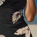 Verve Feather Print Swimsuit Summer New Sexy Backless Bikini Two-Piece Swimwear For Women_ecoleips.com