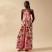 Women's Clothing Printed Fashion Sexy Temperament Halterneck Sleeveless Wide Leg Trousers_ecoleips.com