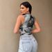 Women's Clothing New Style Cool Street Style Printed Mesh Vest_ecoleips.com