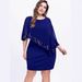 K Irregular Sequin Splicing Plus Size Women's Dress_ecoleips.com