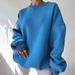Women's Clothing All Match Solid Color Sweatshirt Commuting Printed Autumn Tops Casual Fashion Loose Sweatshirt_ecoleips.com